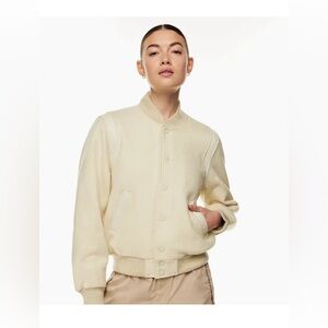 TNA Varsity Jacket, Size M, white
